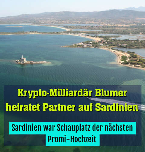 Sardinien war Schauplatz der nächsten Promi-Hochzeit