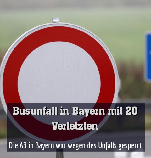 Die A3 in Bayern war wegen des Unfalls gesperrt