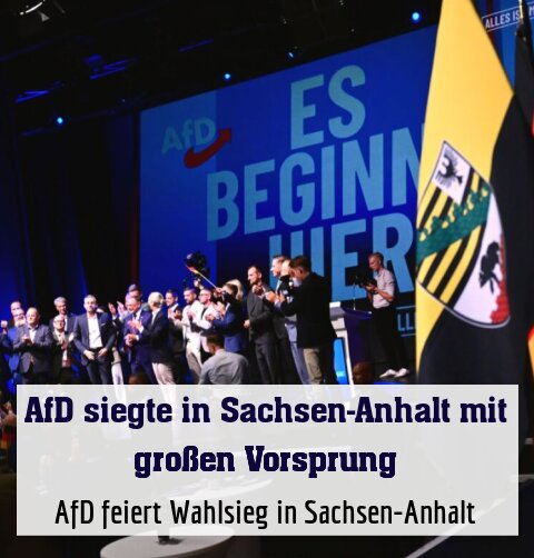 AfD feiert Wahlsieg in Sachsen-Anhalt