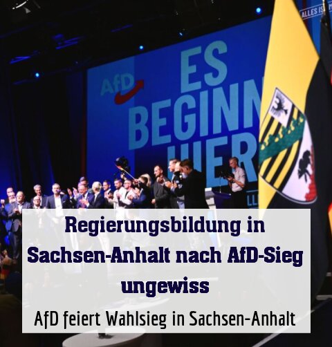 AfD feiert Wahlsieg in Sachsen-Anhalt