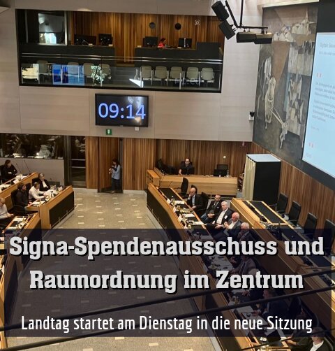 Landtag startet am Dienstag in die neue Sitzung