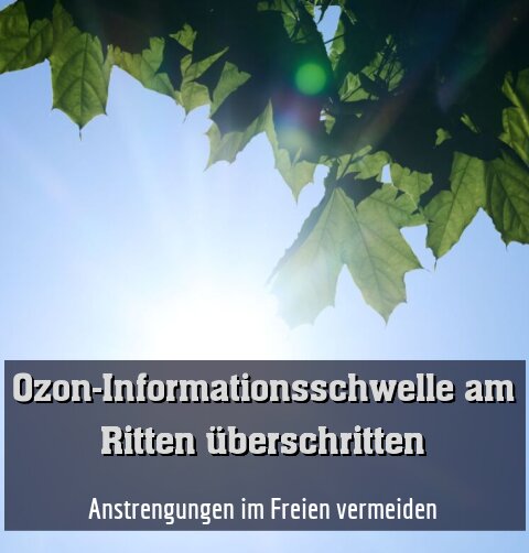Anstrengungen im Freien vermeiden