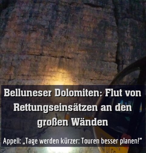 Appell: „Tage werden kürzer: Touren besser planen!”