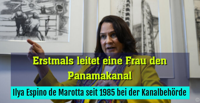 Ilya Espino de Marotta seit 1985 bei der Kanalbehörde