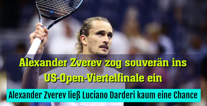 Alexander Zverev ließ Luciano Darderi kaum eine Chance