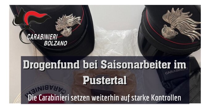 Die Carabinieri setzen weiterhin auf starke Kontrollen