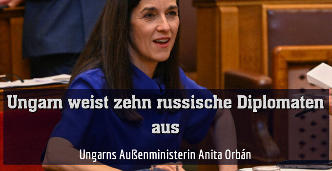 Ungarns Außenministerin Anita Orbán