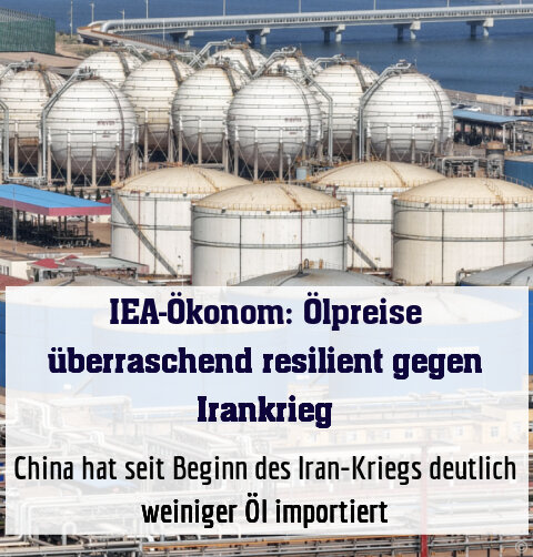 China hat seit Beginn des Iran-Kriegs deutlich weiniger Öl importiert