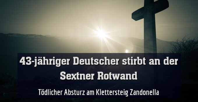 Tödlicher Absturz am Klettersteig Zandonella