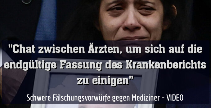 Schwere Fälschungsvorwürfe gegen Mediziner – VIDEO