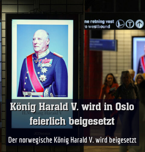 Der norwegische König Harald V. wird beigesetzt