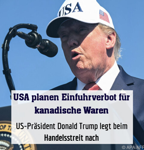 US-Präsident Donald Trump legt beim Handelsstreit nach
