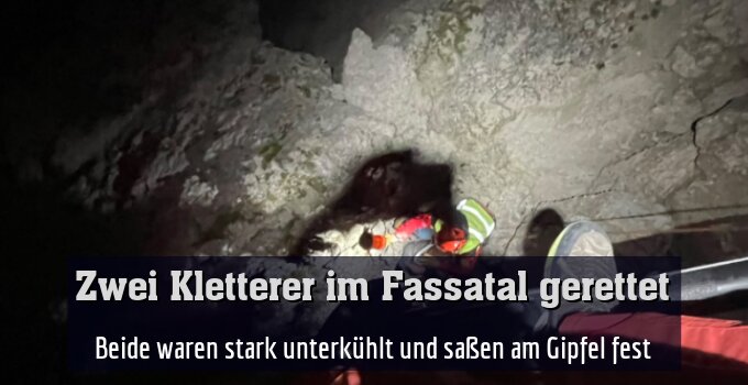 Zwei Kletterer gerieten in Bergnot