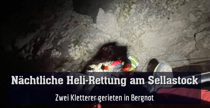 Zwei Kletterer gerieten in Bergnot