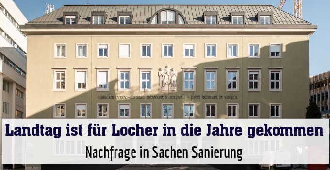 Nachfrage in Sachen Sanierung