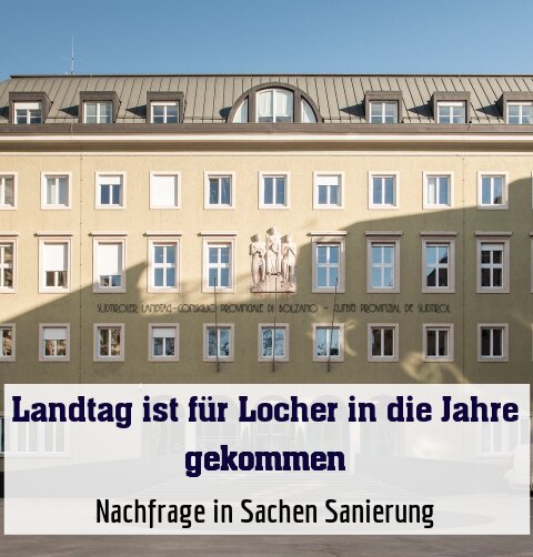 Nachfrage in Sachen Sanierung