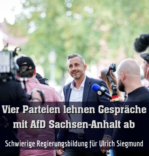 Schwierige Regierungsbildung für Ulrich Siegmund