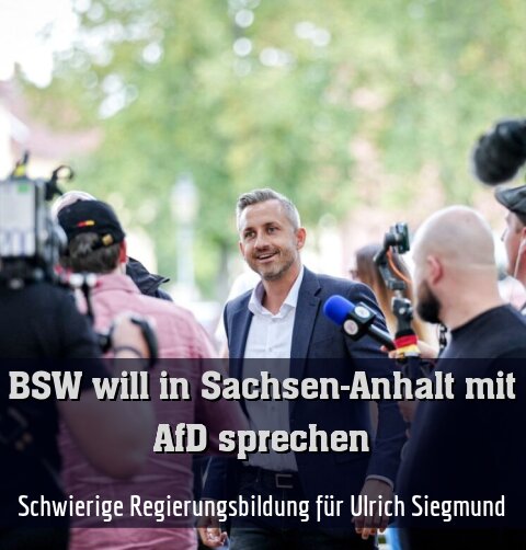Schwierige Regierungsbildung für Ulrich Siegmund