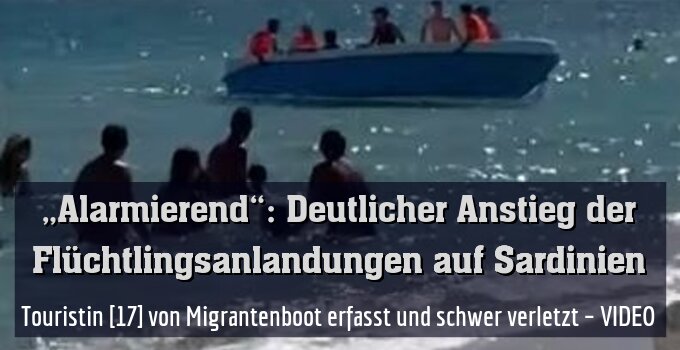 Touristin [17] von Migrantenboot erfasst und schwer verletzt – VIDEO