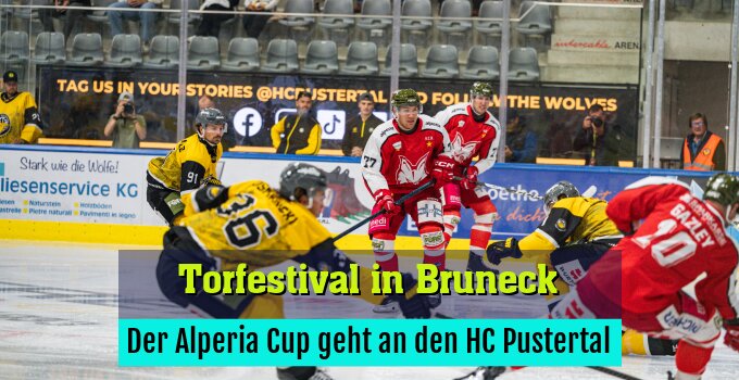 Der Alperia Cup geht an den HC Pustertal
