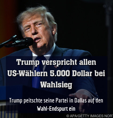 Trump peitschte seine Partei in Dallas auf den Wahl-Endspurt ein