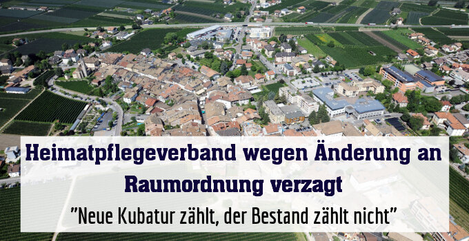 "Neue Kubatur zählt, der Bestand zählt nicht"