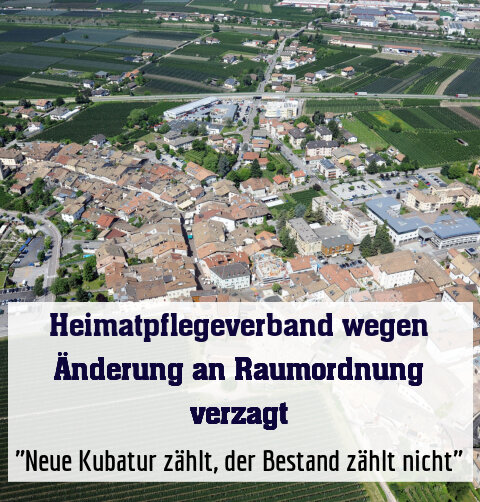 "Neue Kubatur zählt, der Bestand zählt nicht"