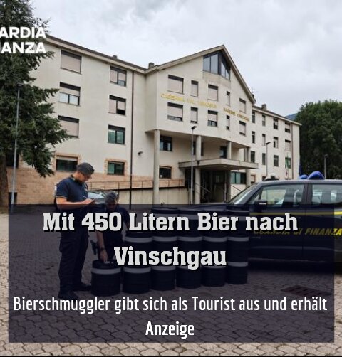 Bierschmuggler gibt sich als Tourist aus und wird angezeigt