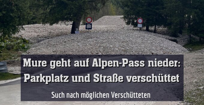Such nach möglichen Verschütteten 