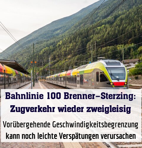Vorübergehende Geschwindigkeitsbegrenzung kann noch leichte Verspätungen verursachen