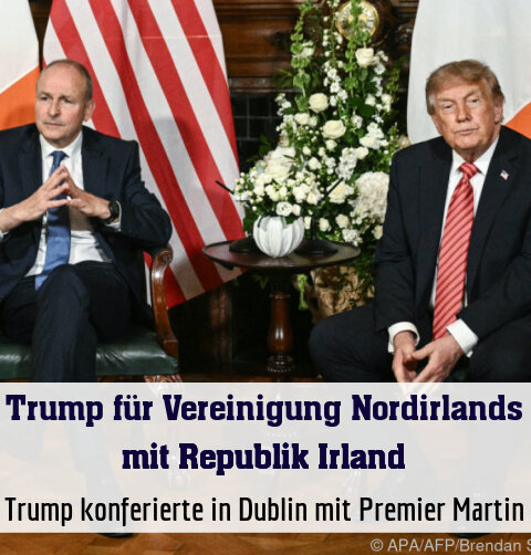 Trump konferierte in Dublin mit Premier Martin