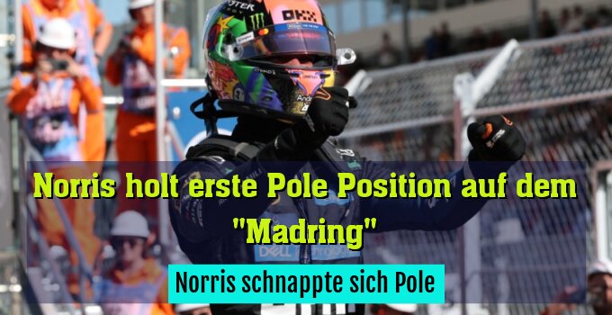 Norris jubelte über Pole