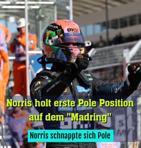 Norris jubelte über Pole