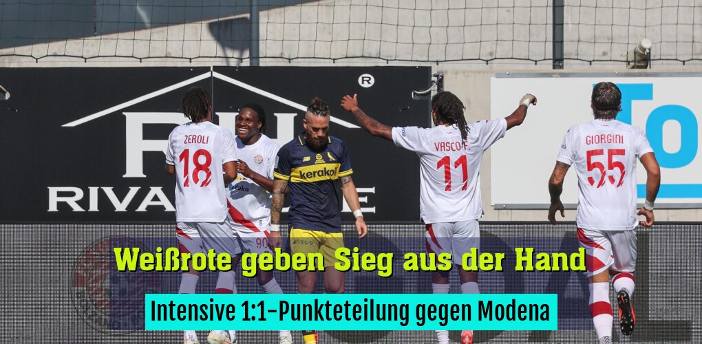Intensive 1:1-Punkteteilung gegen Modena