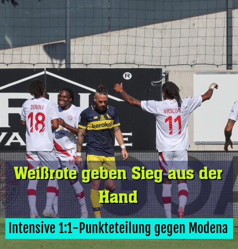 Intensive 1:1-Punkteteilung gegen Modena