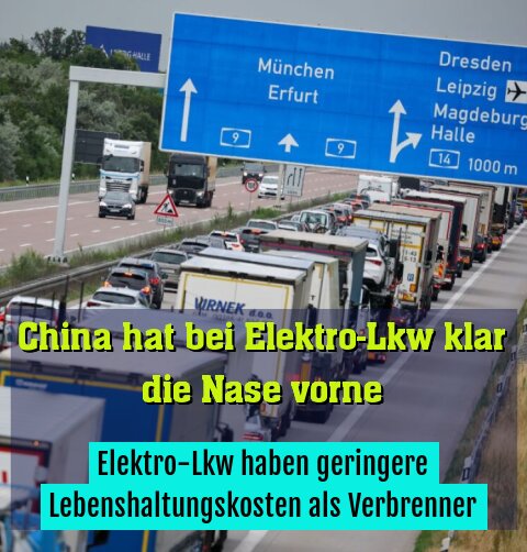 Elektro-Lkw haben geringere Lebenshaltungskosten als Verbrenner
