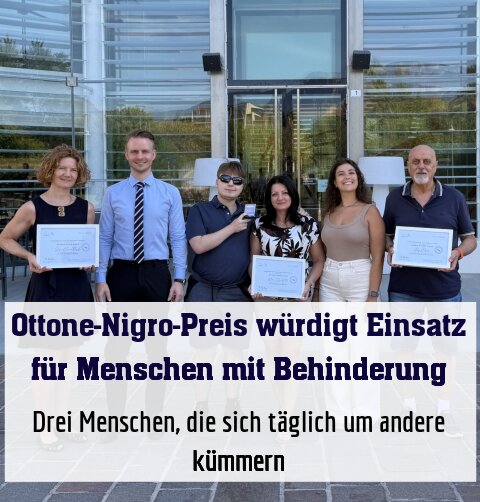 Drei Menschen, die sich täglich um andere kümmern