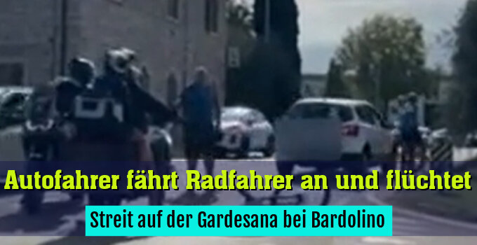 Streit auf der Gardesana bei Bardolino
