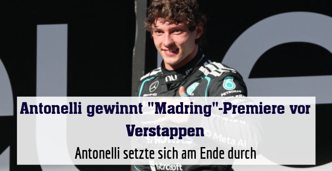 Nächster Sieg für Antonelli