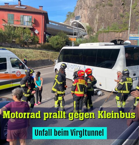 Unfall beim Virgltunnel