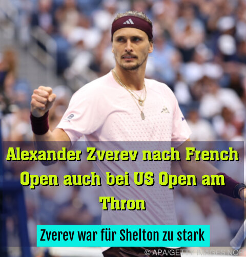 Zverev war für Shelton zu stark