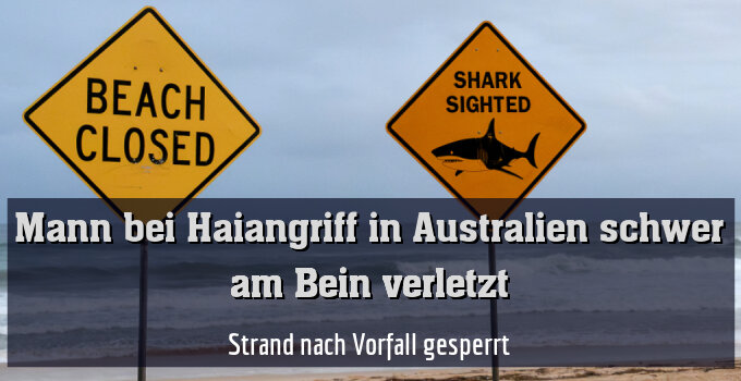 Strand nach Vorfall gesperrt (Archivbild)