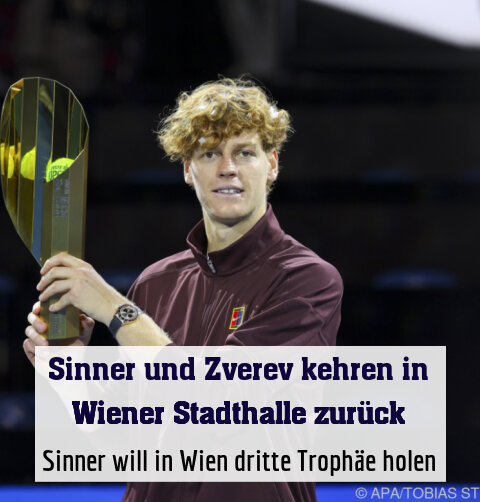 Sinner will in Wien dritte Trophäe holen