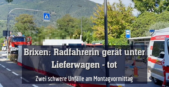 Zwei schwere Unfälle am Montagvormittag