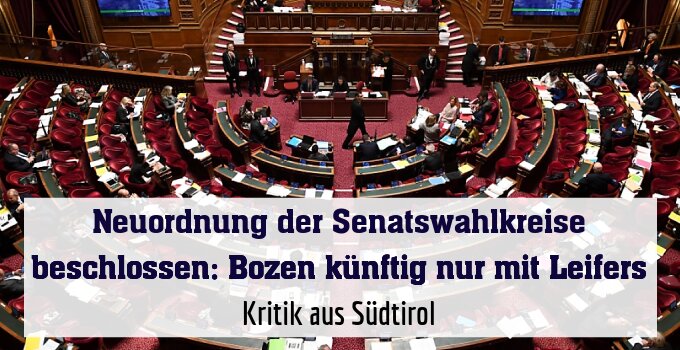 Kritik aus Südtirol