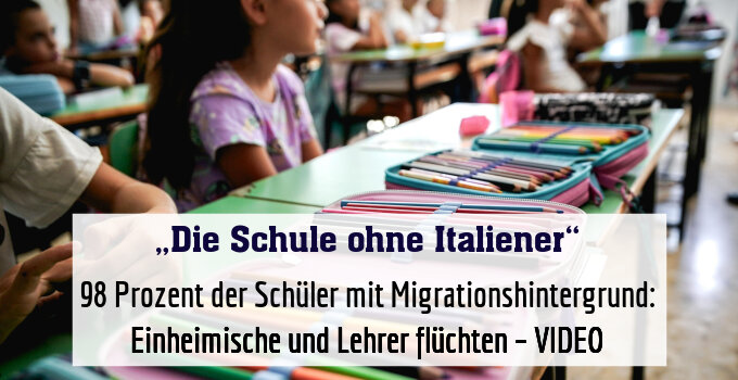 98 Prozent der Schüler mit Migrationshintergrund: Einheimische und Lehrer flüchten – VIDEO
