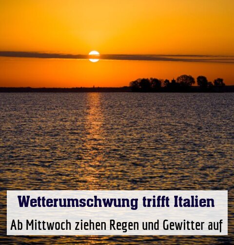Ab Mittwoch ziehen Regen und Gewitter auf