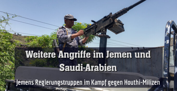 Jemens Regierungstruppen im Kampf gegen Houthi-Milizen (Archivbild)