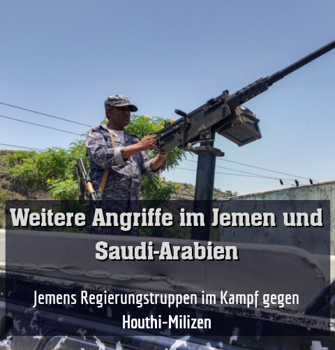 Jemens Regierungstruppen im Kampf gegen Houthi-Milizen (Archivbild)