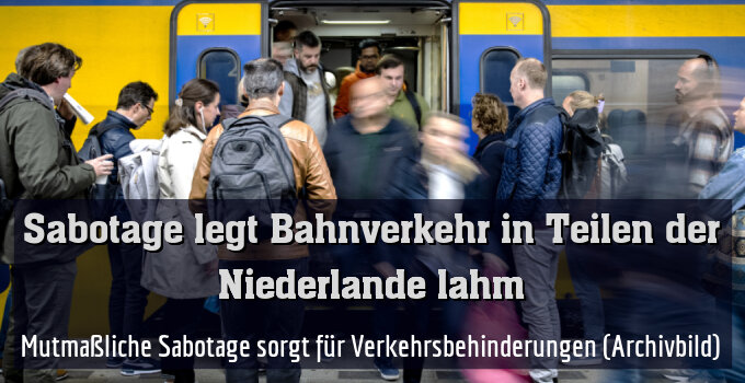 Mutmaßliche Sabotage sorgt für Verkehrsbehinderungen (Archivbild)